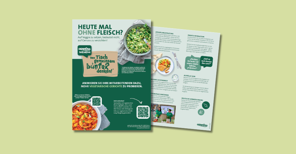 Informationsflyer: Heute mal ohne Fleisch?
