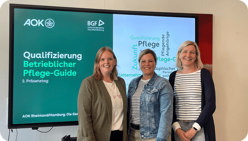 Qualifizierung von Saskia Janine und Sabina
