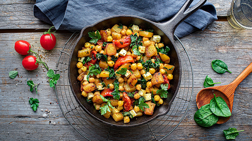 Kartoffel-Kichererbsenpfanne
