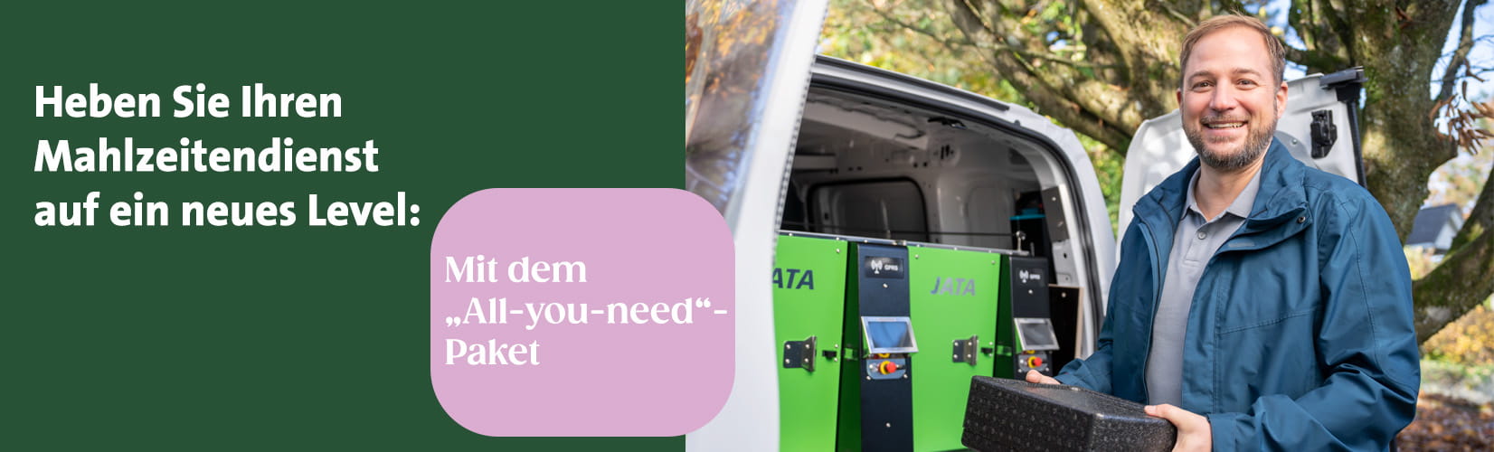 Heben Sie Ihren Mahlzeitendienst auf ein neues Level: Mit dem "All-you-need"-Paket