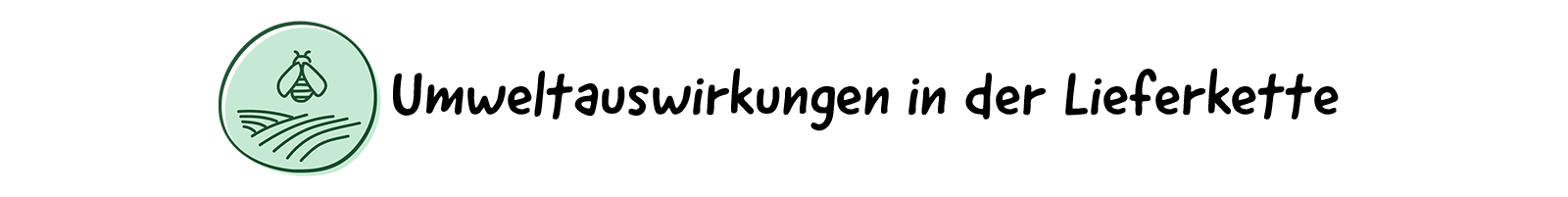 Umweltauswirkungen in der Lieferkette
