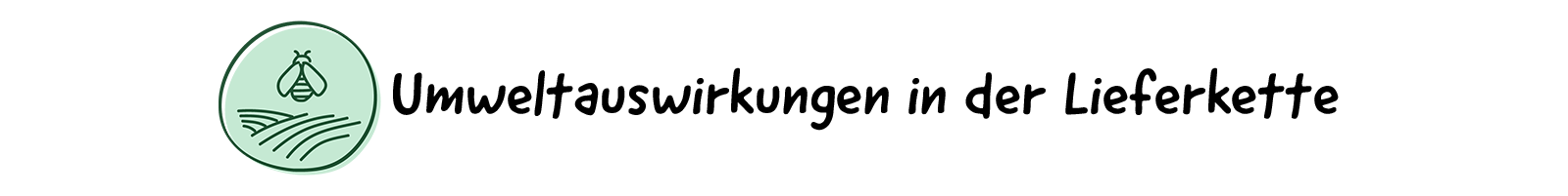 Umweltauswirkungen in der Lieferkette