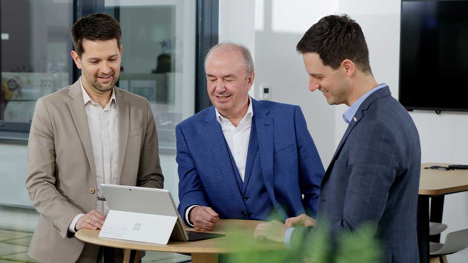 Robert Düsterberg, Thomas Hinderer und Christoph Düsterberg