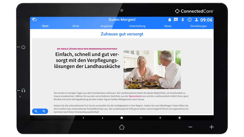 Screenshot Zuhause gut versorgt