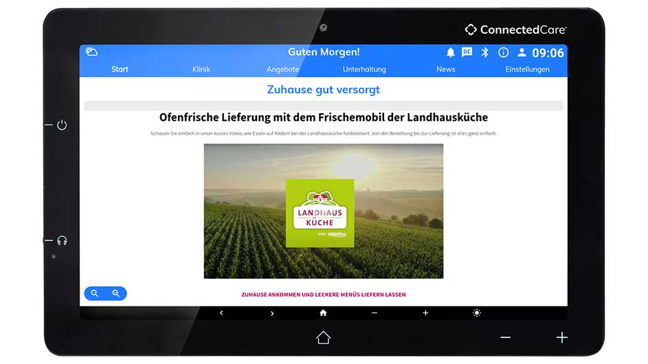Screenshot Lieferung durch Landhausküche