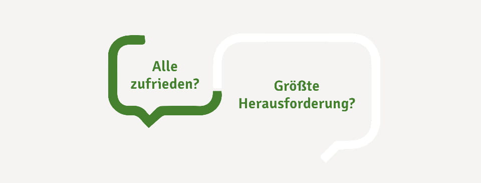 Im Dialog mit Experten über Zufriedenheit und die größten Herausforderungen