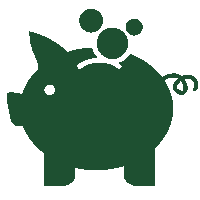 icon wirtschaftlichkeit gruen