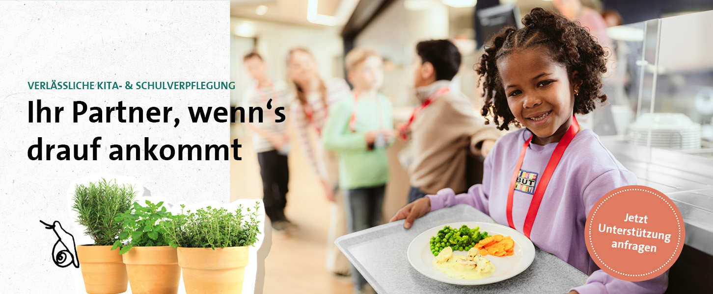 Konventionelle Küche, Kita- und Schulverpflegung