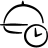 Essen und Uhr Icon