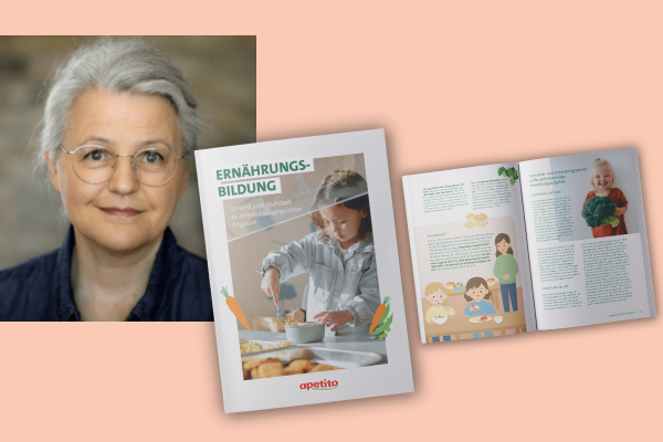 Abbildung der Broschüre und der Autorin