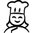 Köchin als icon