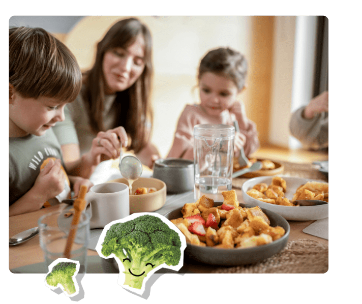 Kinder am Essenstisch