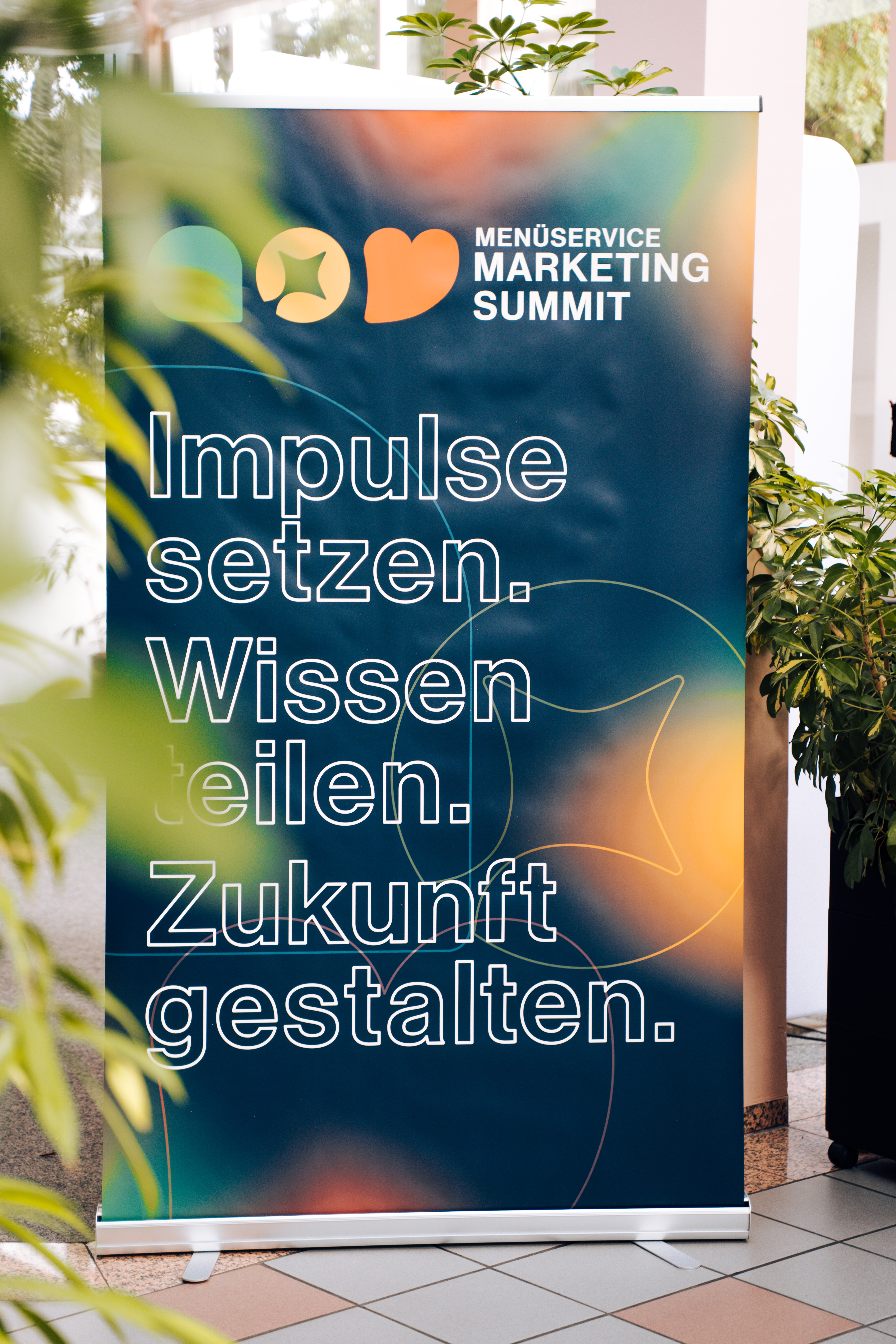 Menueservice-Marketing-Summit_Aufsteller mit dem Motto