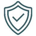 Datensicherheit Icon Haken