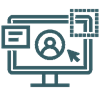 Bildschirm Computer Live Icon Fenster Maus