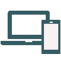 Laptop Handy Icon Responsiv