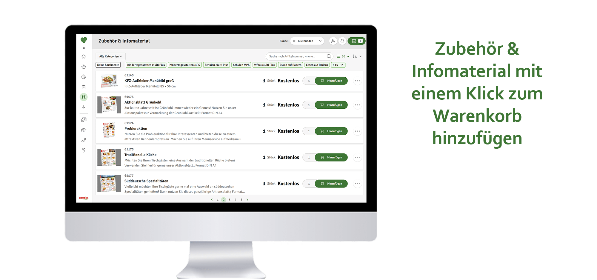 Infomaterial und Zubehör 