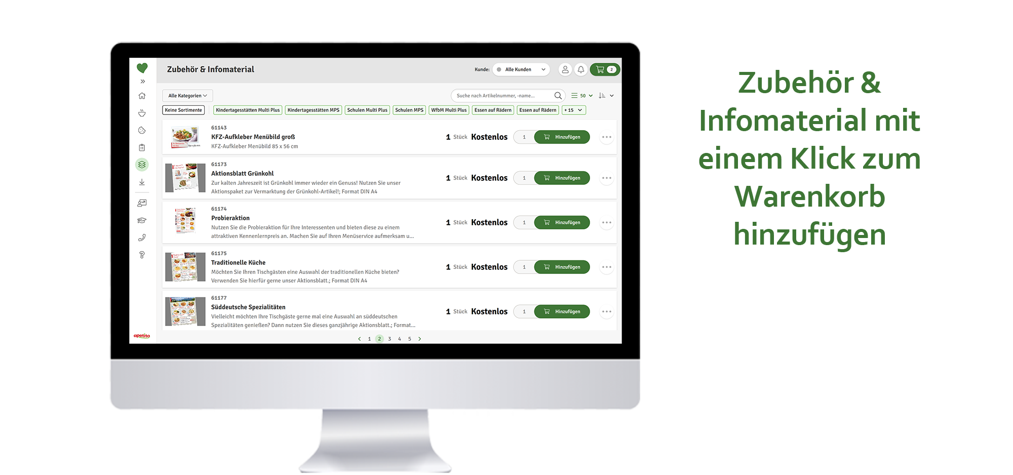 Infomaterial und Zubehör