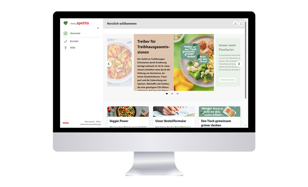 Startseiten Interessenten-Einstieg