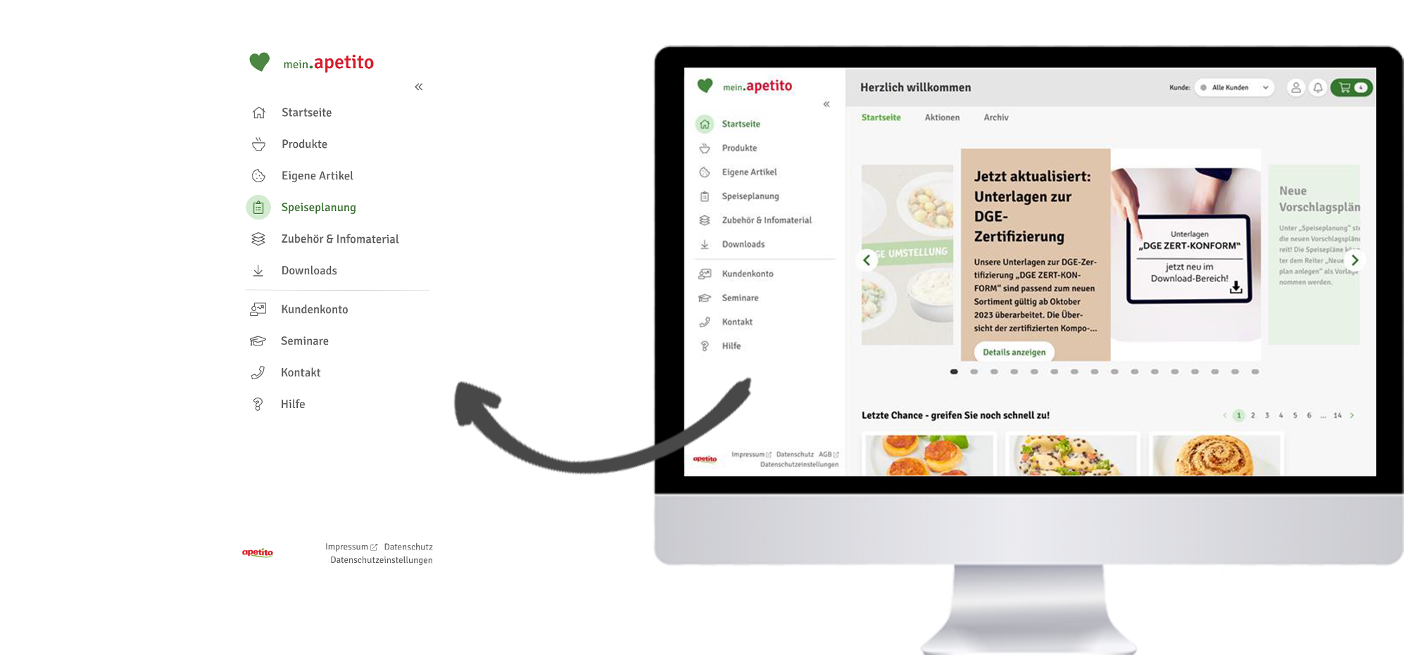 Startseite Menüband